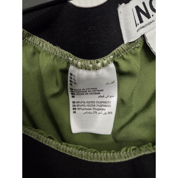 INC International Concepts Men's XL Olive Green Satin Boxer Shorts NWT - Picture 3 of 3